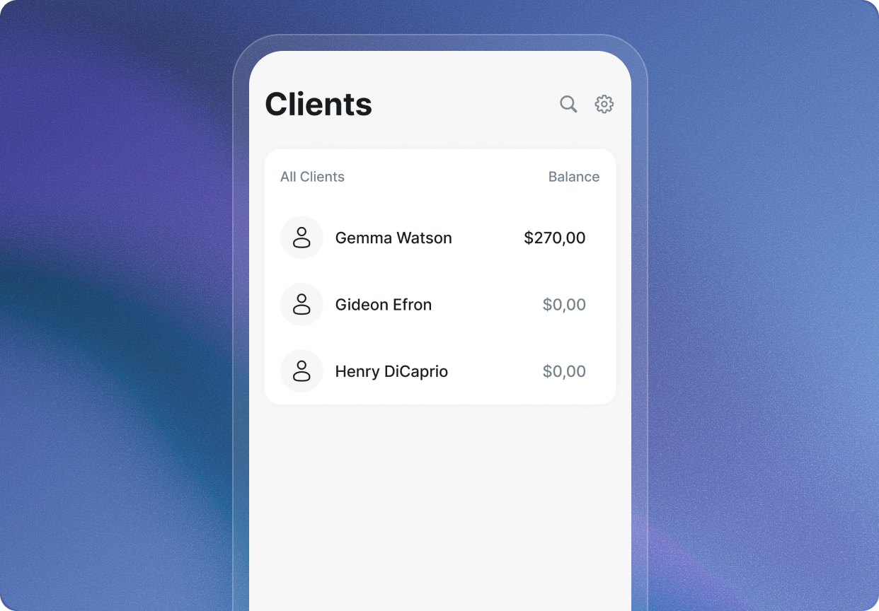 Manage and organize your clients